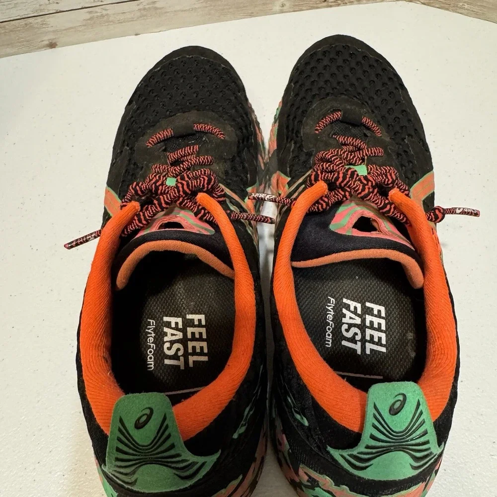 ASICS Gel Noosa Tri 12 Camo‎ -Black Coral Men's Size 7.5- Style 1011A673